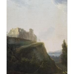 Jean-Victor BERTIN - Huile c.1800 - Paysage d'Italie