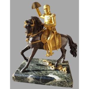 NAPOLÉON à cheval - Sculpture bronze XIXè