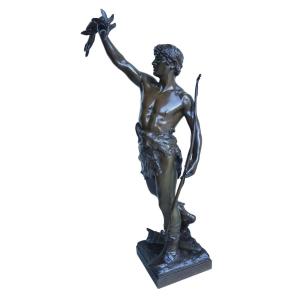 Eugène MARIOTON - Vainqueur - Grand bronze 54 cms
