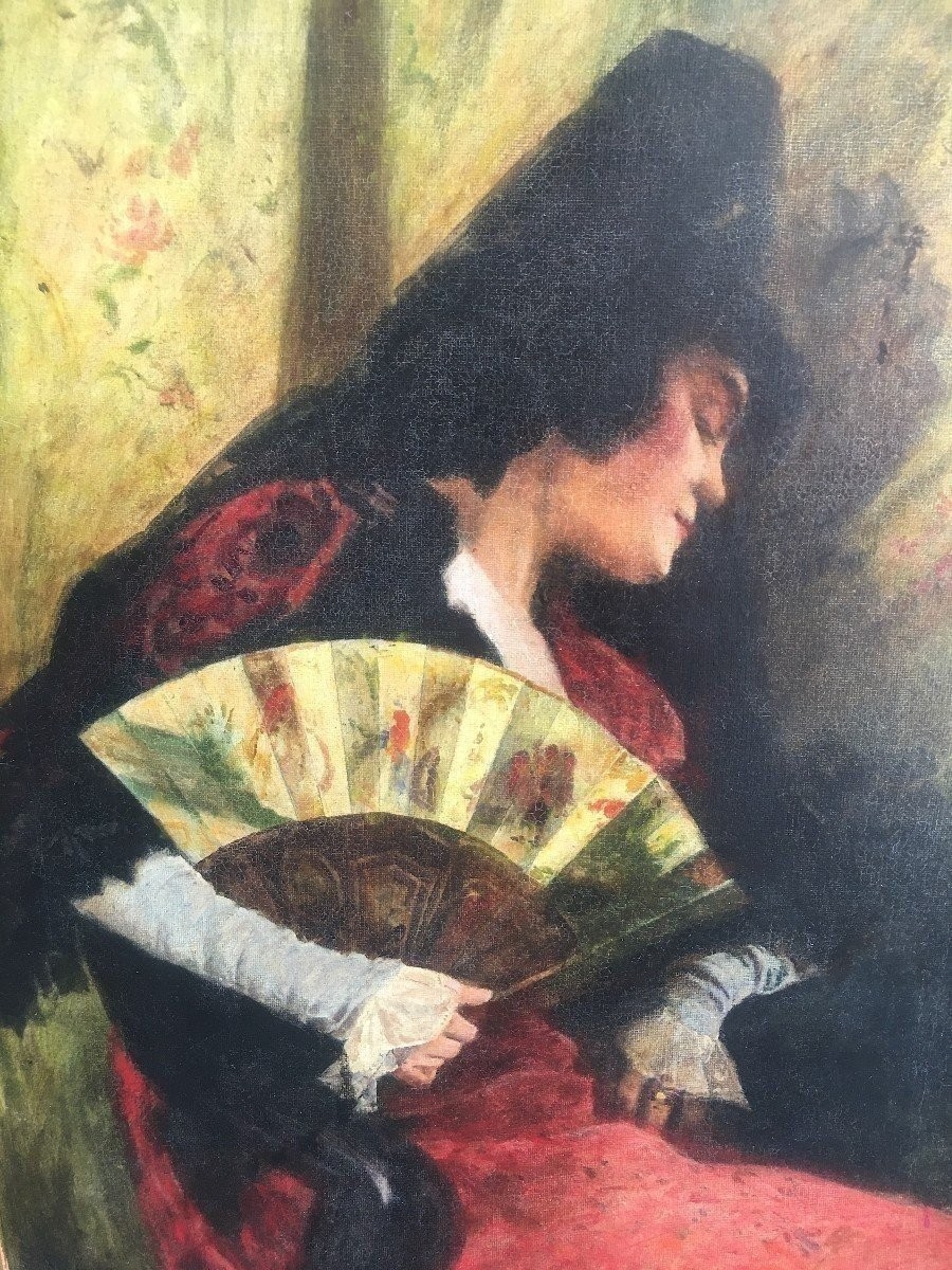 Danseuse Espagnole Avec Un éventail (flamenco)