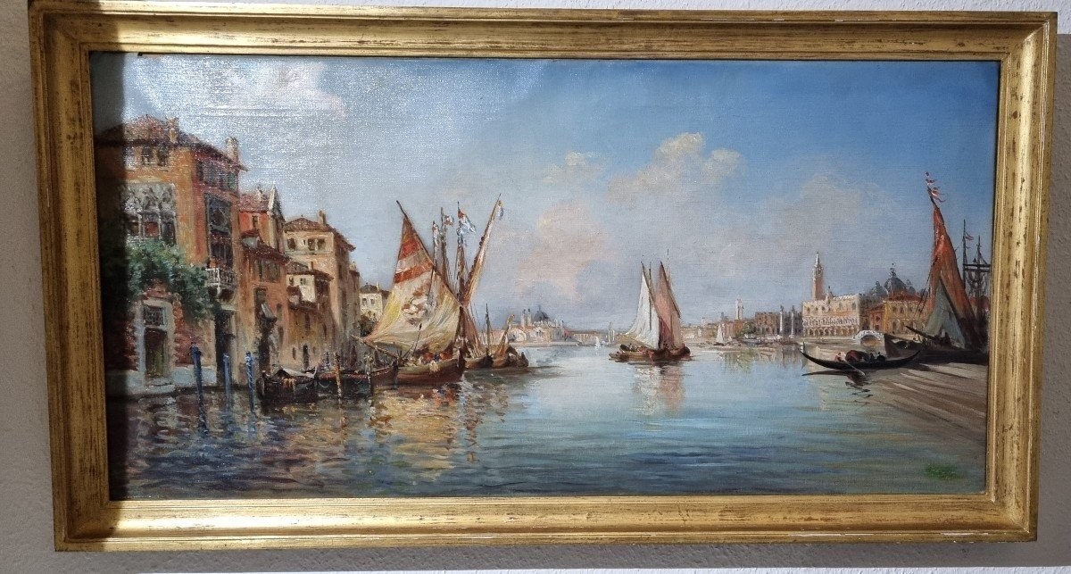 Large Painting Of Venice