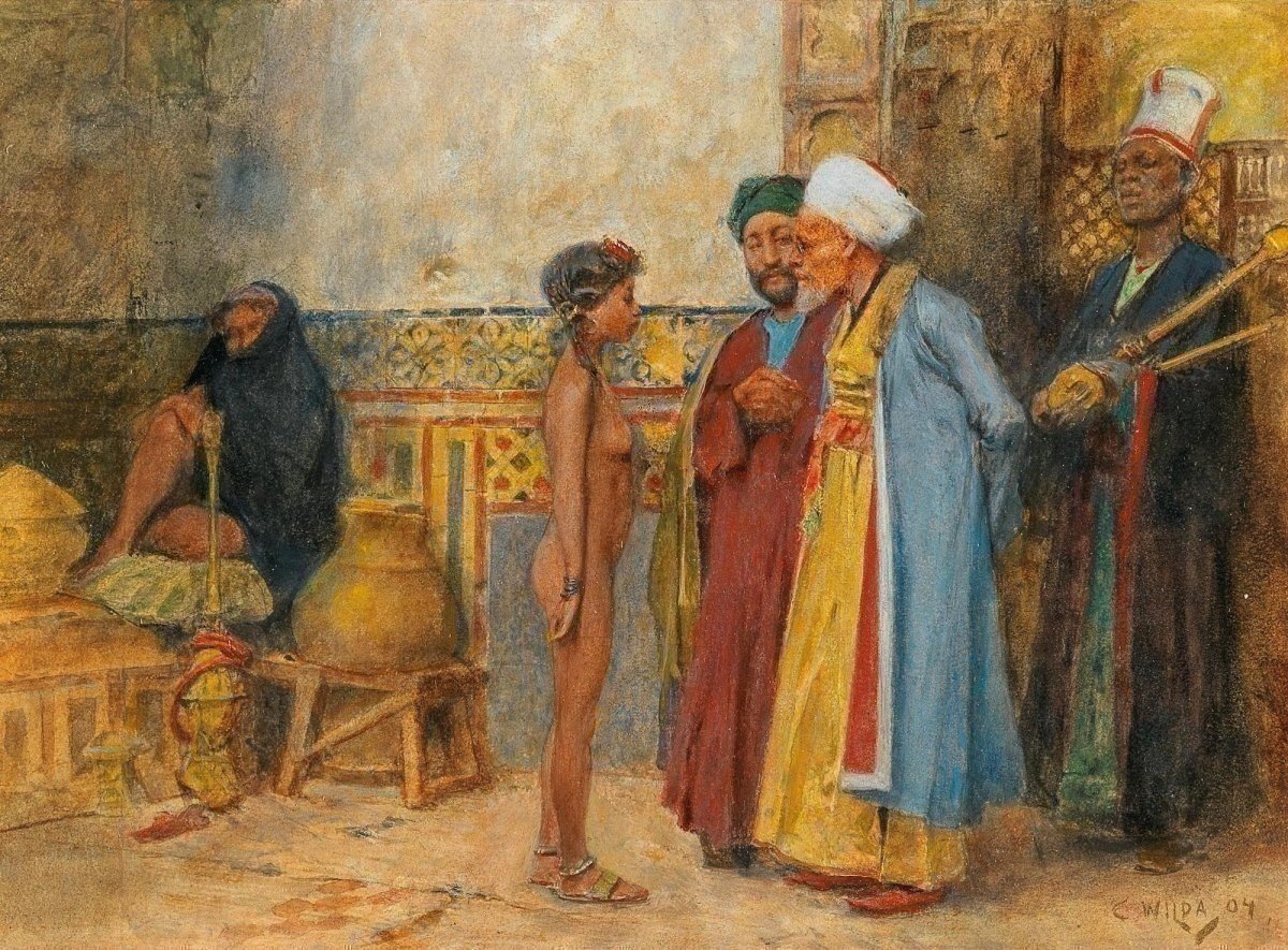 Oriental Painting By Wilda, 1904-photo-2