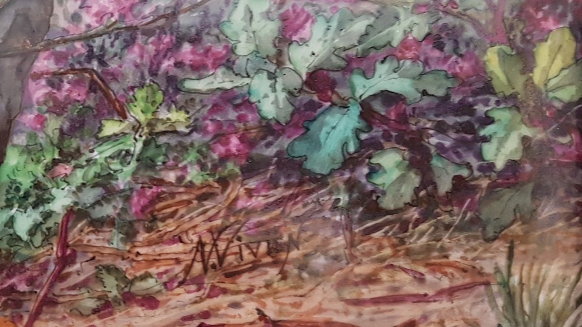 Porcelain Painting With Pheasants-photo-3