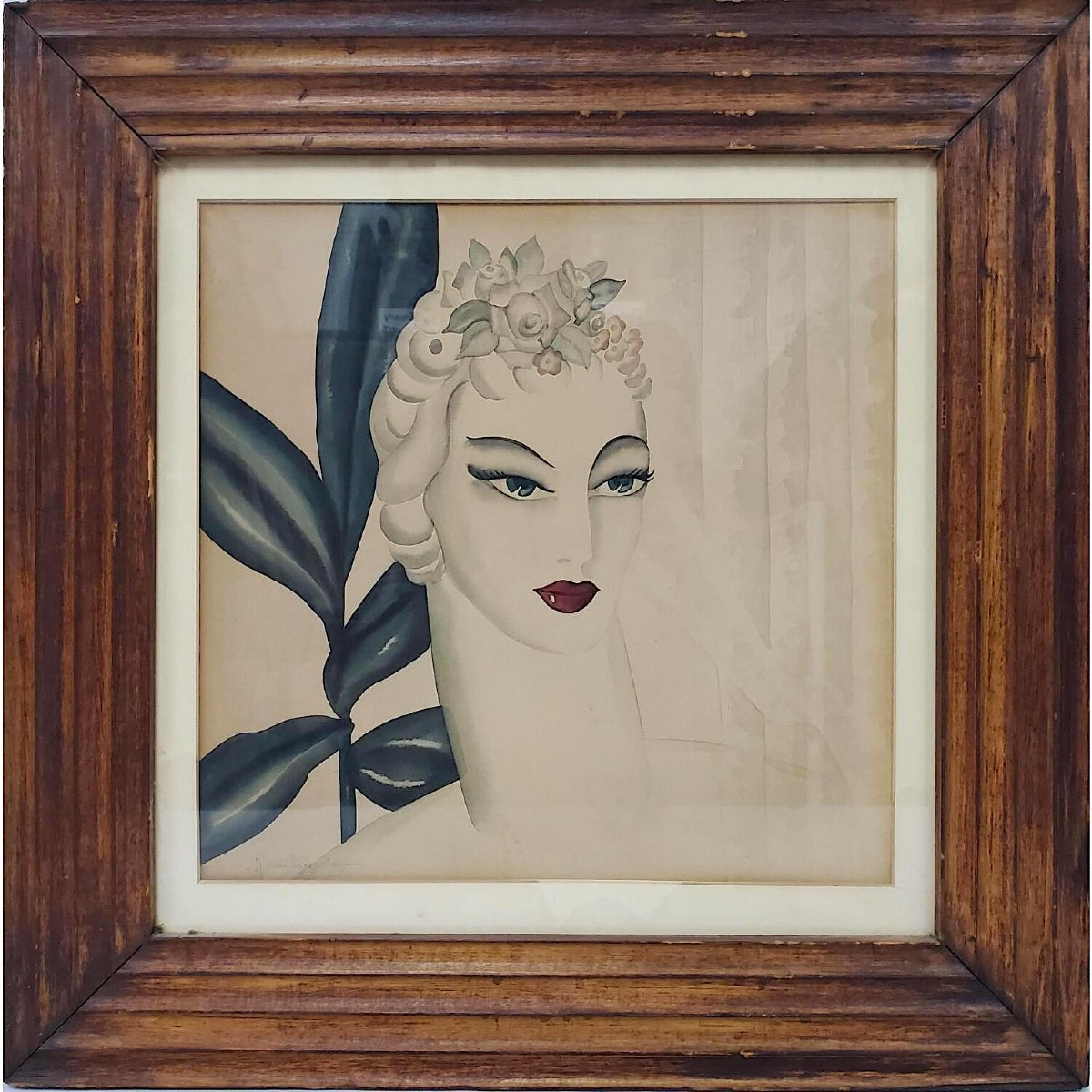 Art Déco - Tête de femme