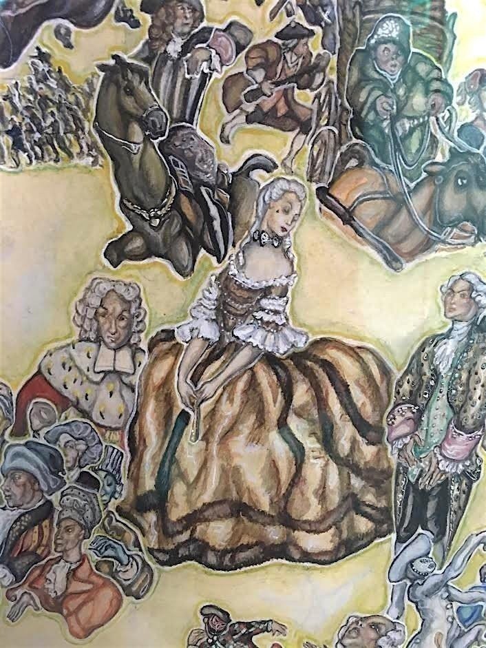 Historical Scene By Gyula Batthyany, Hungarian