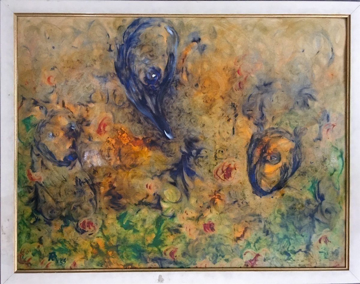 Paysage fantastique par Affandi, Indonésien