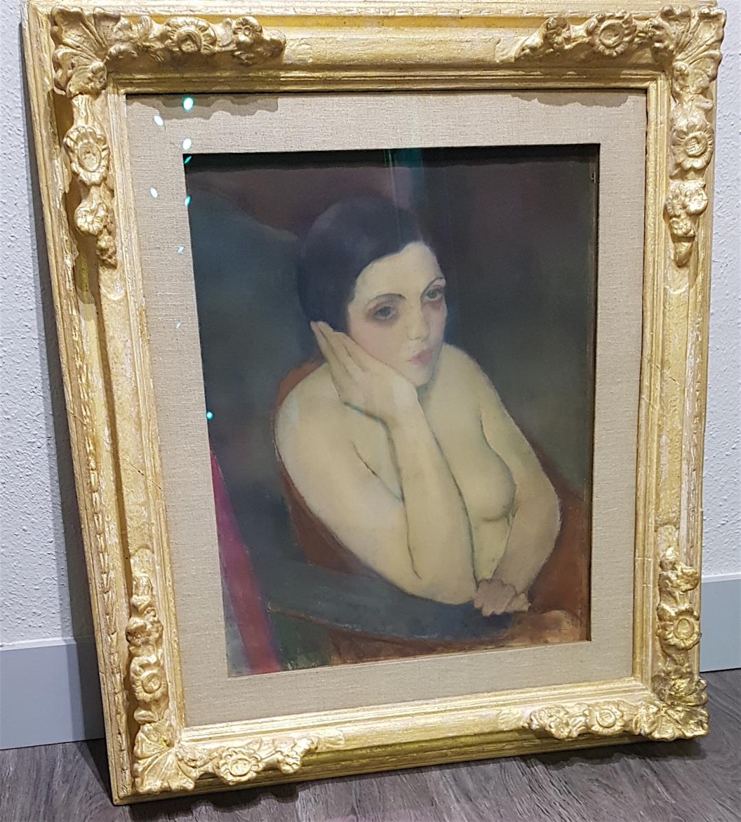 Dreamy Lady By Boris Solotareff (1889-1966)-photo-3