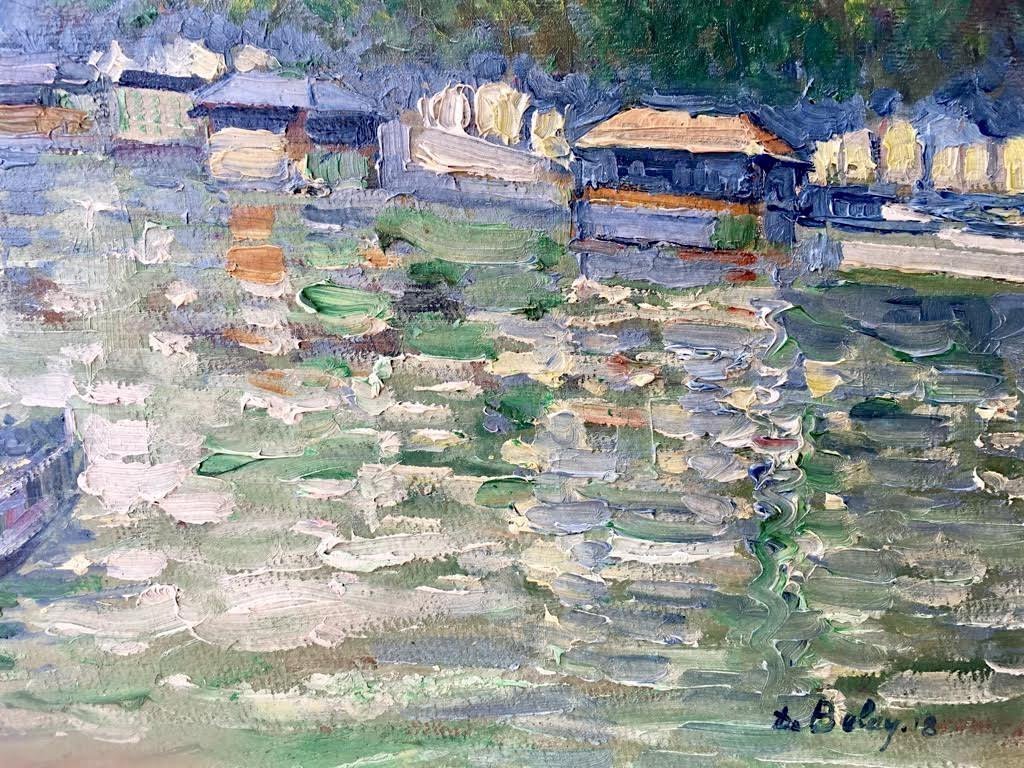 Sur La Seine, Paris, Par Pierre De Belay-photo-3