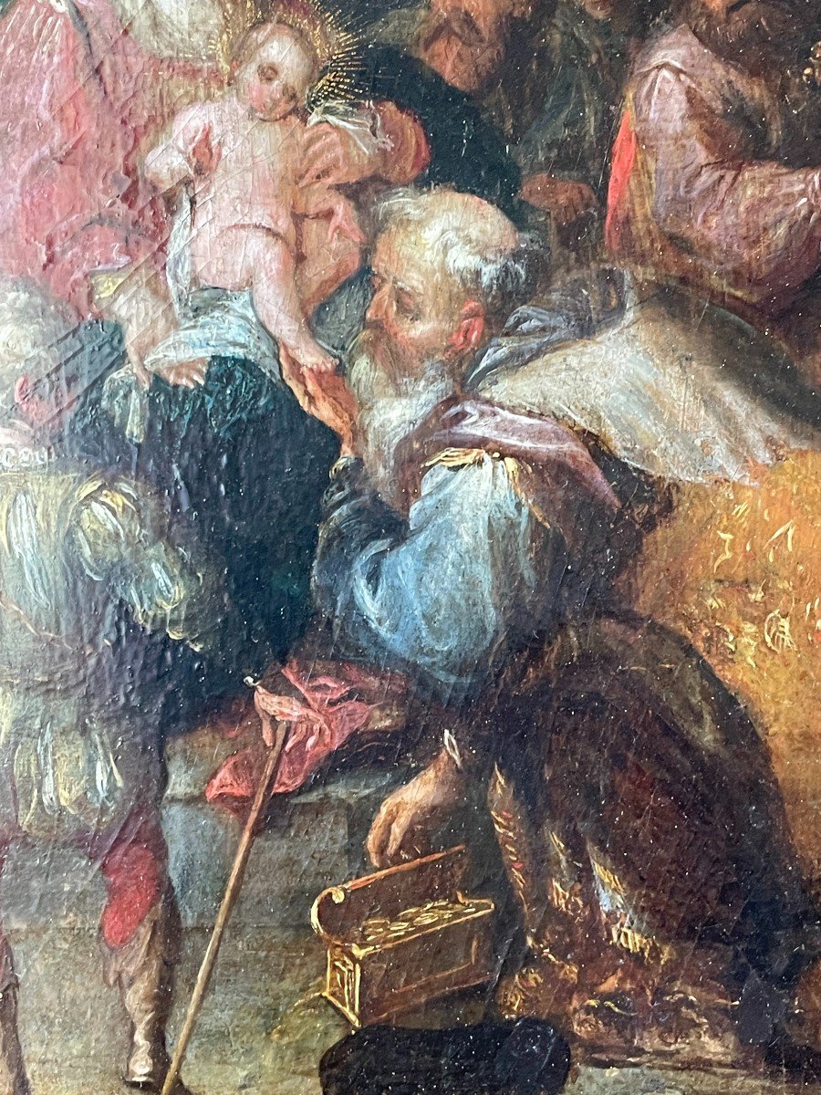 18th Century Italian School The Adoration Of The Magi "18th Century Italian School-photo-1