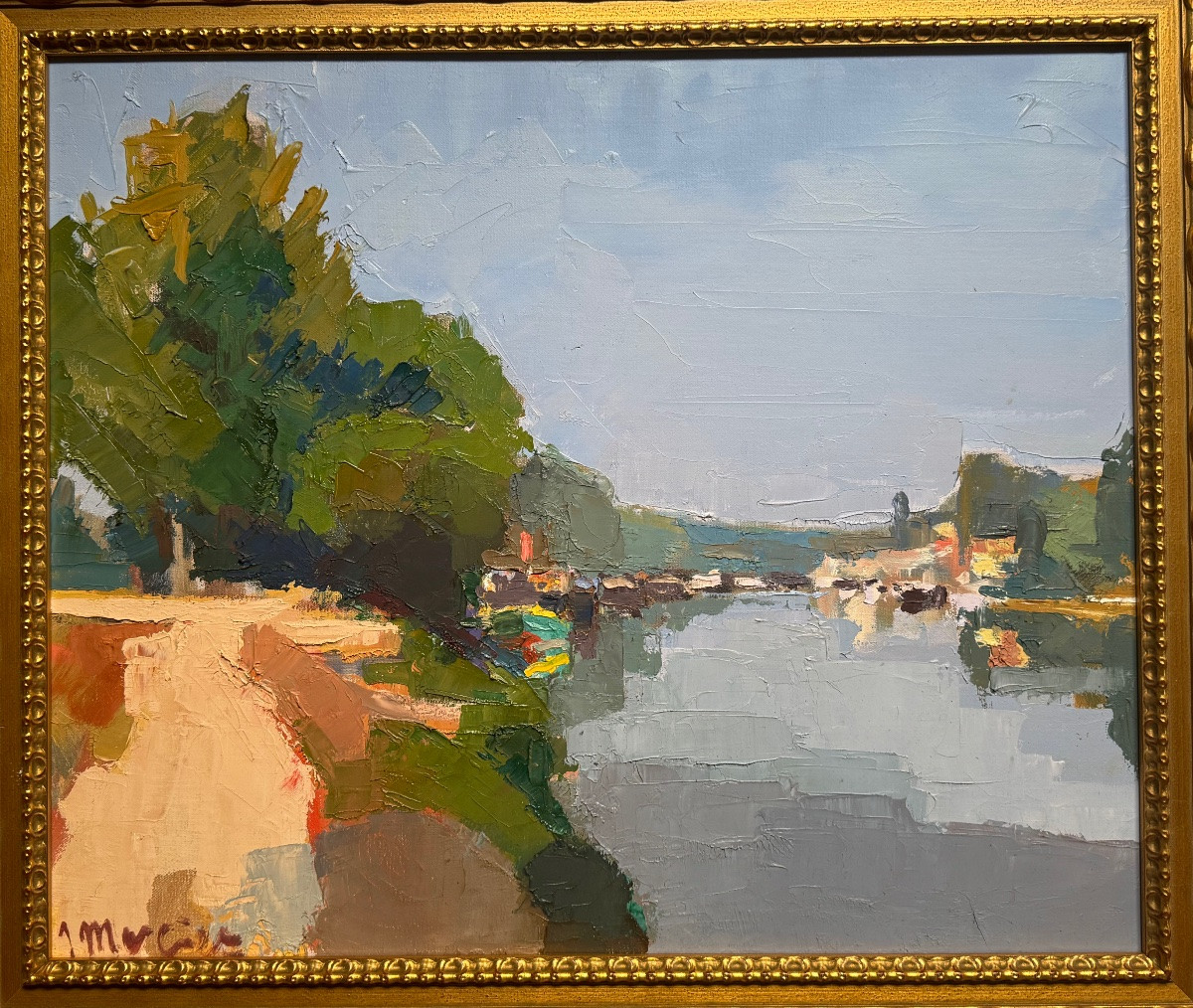 Jean Mercier – Paysage contemporain Huile sur toile, -photo-2