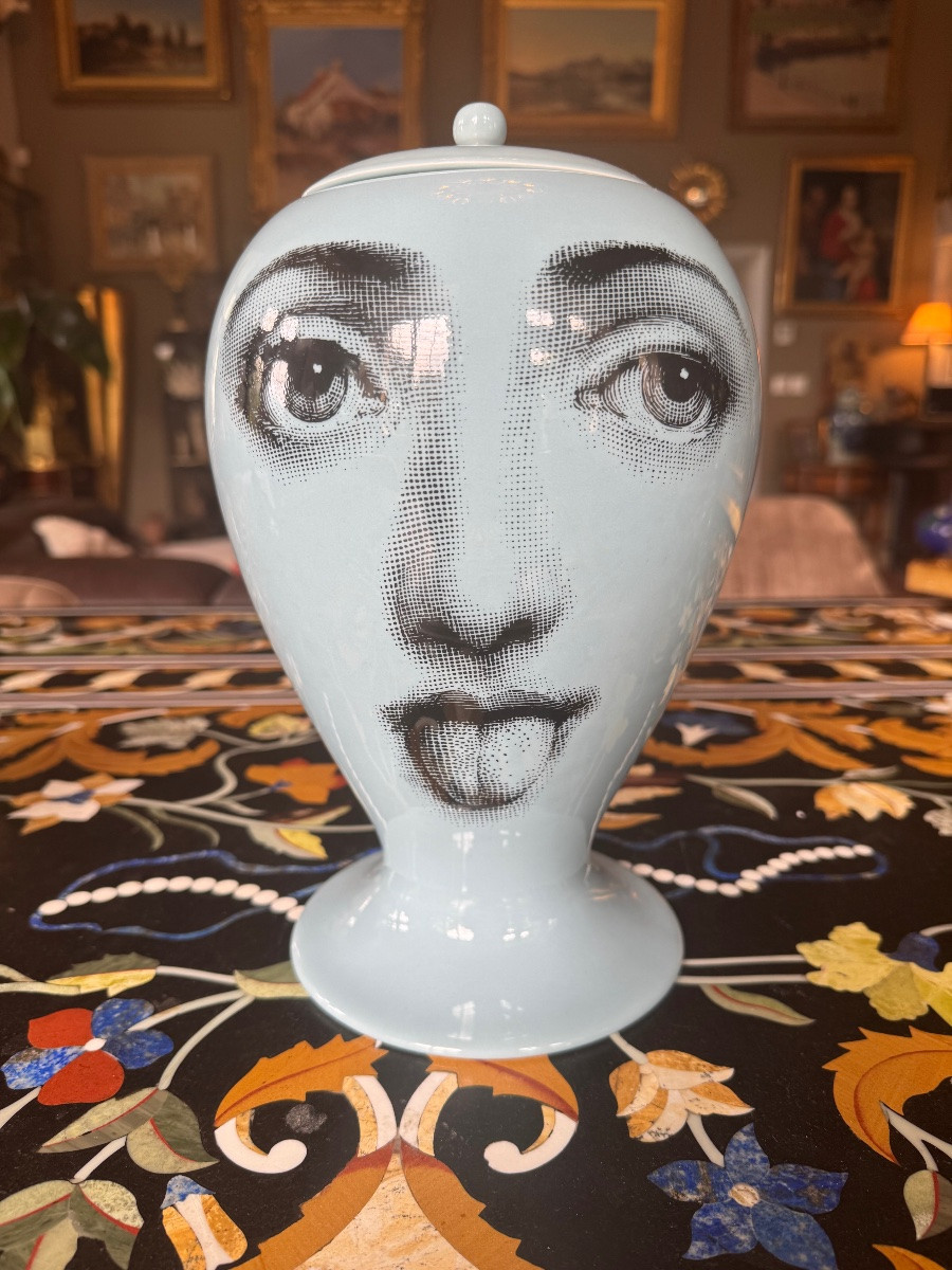 Fornasetti – Vase-couvercle “Tema e Variazioni” Italie, XXe siècle – Édition limitée n°181/299 -photo-3