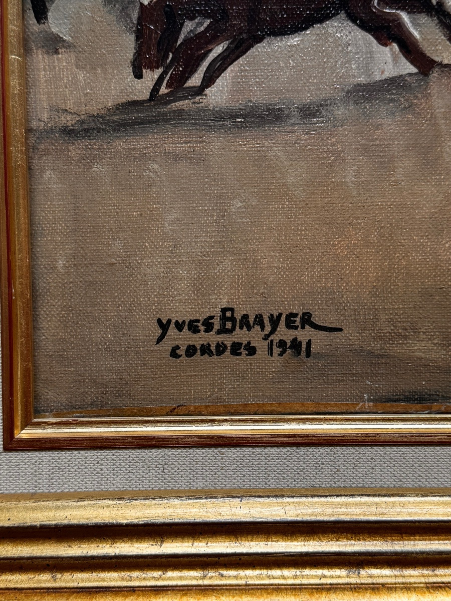 Yves Brayer (1907–1990) — Le Cérou à Cordes, 1941 Oil On Canvas, Signed Lower Left – -photo-4