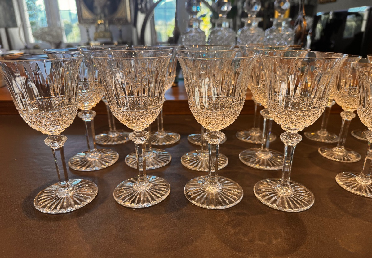 24 Saint Louis Tommy Wine And Water Glasses -photo-2