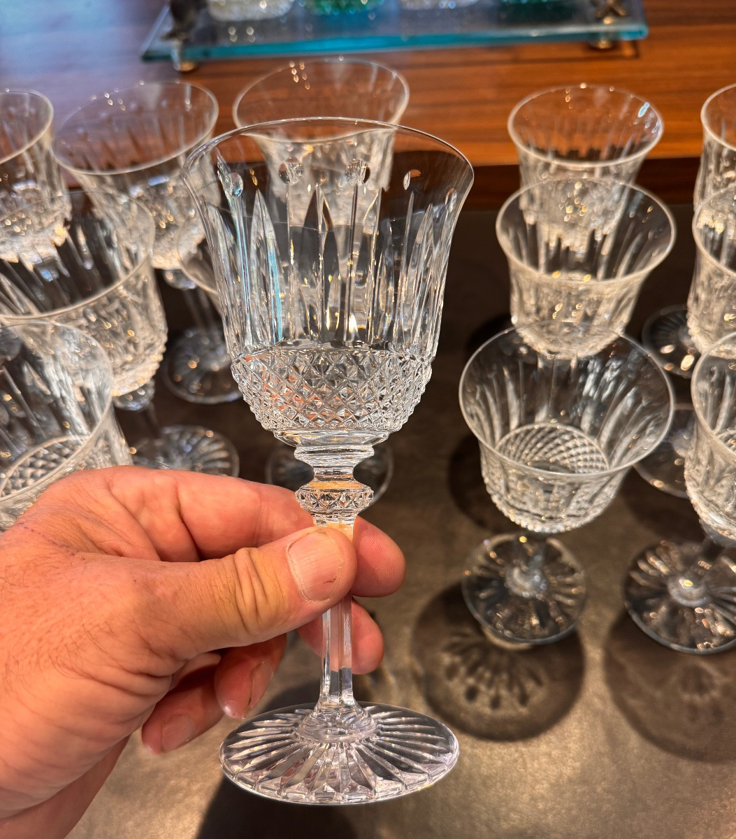 24 Saint Louis Tommy Wine And Water Glasses -photo-4