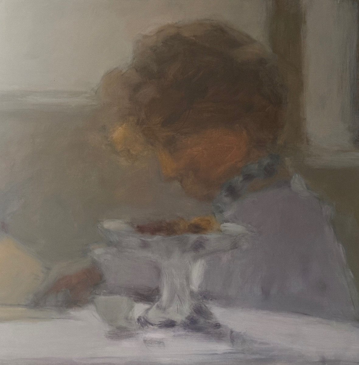 Tableau d’ Alain Chevrette , né en 1947 huile sur toile.-photo-4
