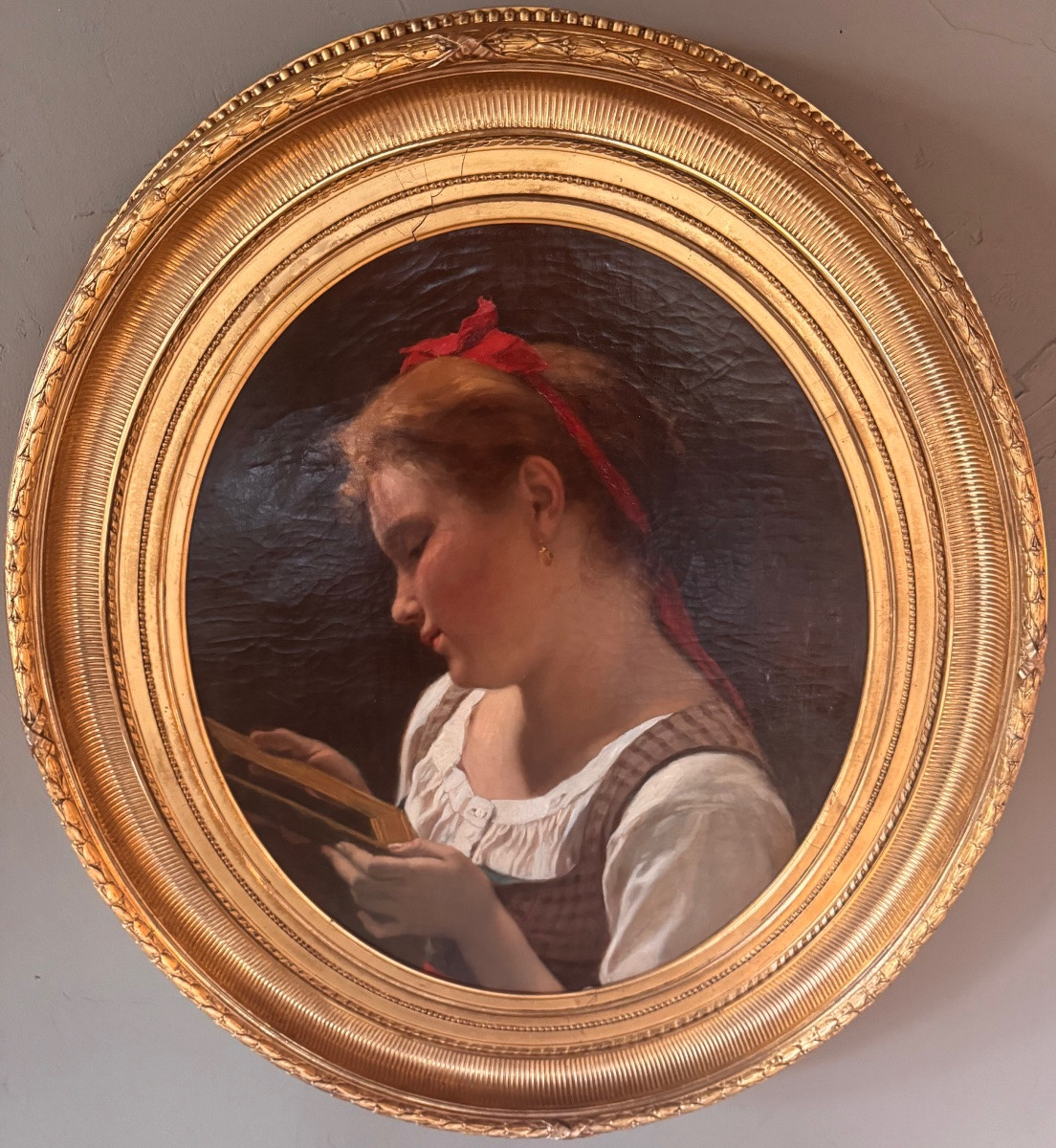 Timoléon Marie LOBRICHON (1831-1914) regard dans le miroir 1868-photo-4