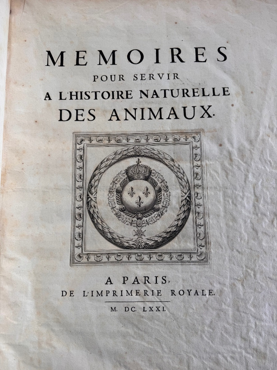 Memoirs To Serve As A Natural History Of Animals, Followed By Measurements Of The Earth - Paris - -photo-2