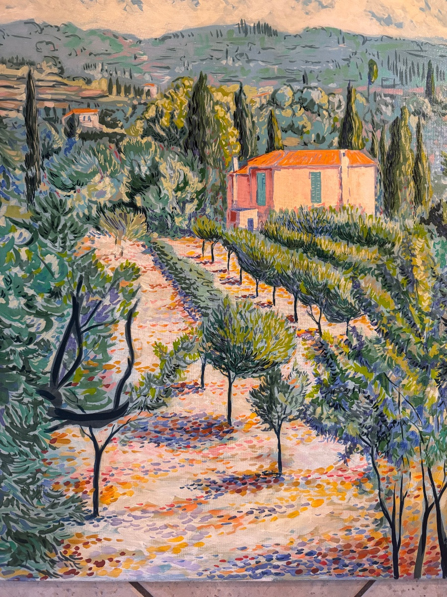 Klaus Meister (born 1953) Saint-tropez, Provence — 1983 Oil On Canvas, Signed And Dated  -photo-2
