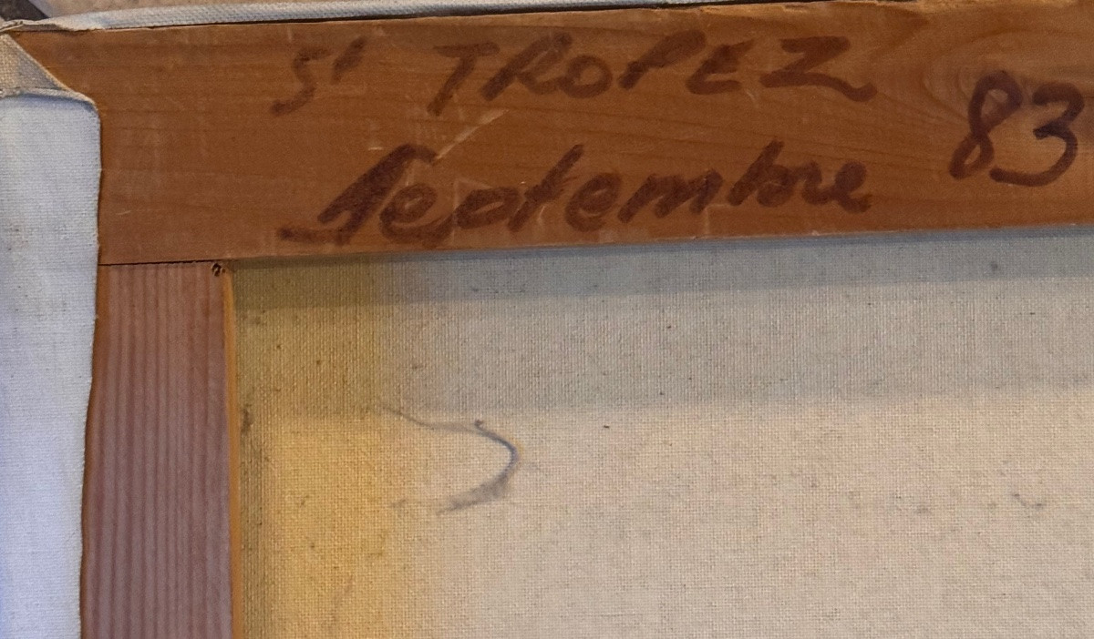 Klaus Meister (born 1953) Saint-tropez, Provence — 1983 Oil On Canvas, Signed And Dated  -photo-2