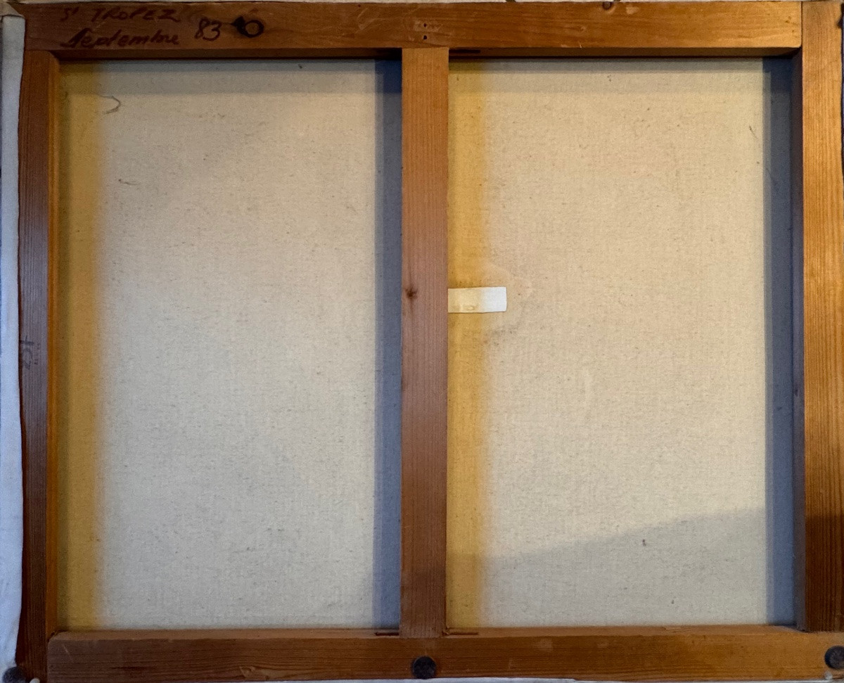 Klaus Meister (born 1953) Saint-tropez, Provence — 1983 Oil On Canvas, Signed And Dated  -photo-3