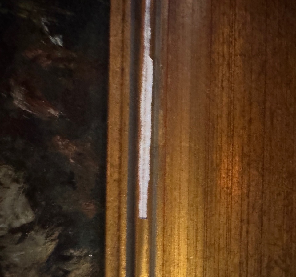 Louis Carrand (1822–1874) Paysage animé au bord du chemin  Huile sur toile marouflée sur carton-photo-3