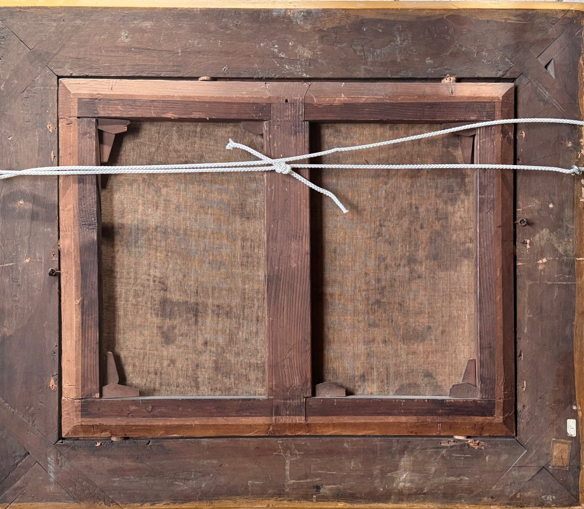 Paysage animé avec ruines École française ou italienne du XVIIᵉ siècle .-photo-3