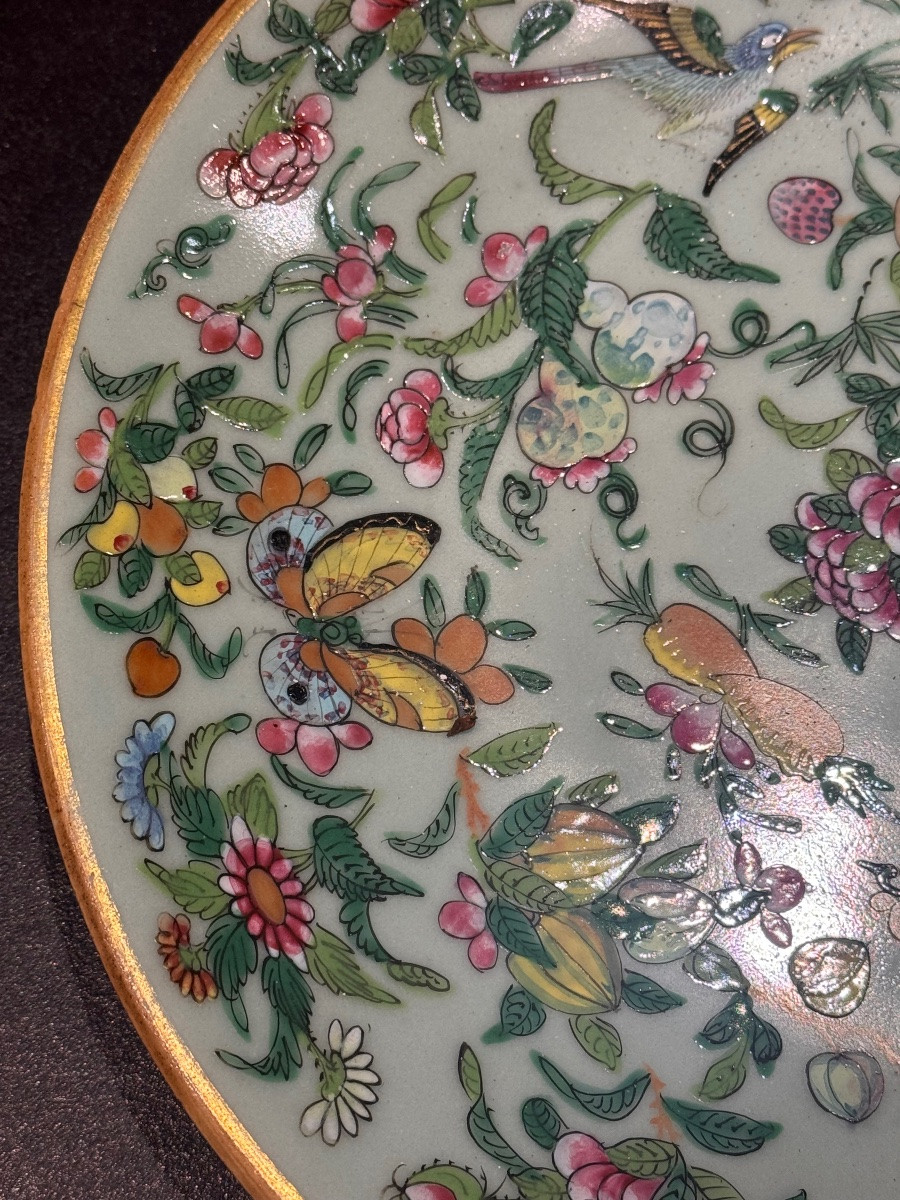 Canton Plate With Polychrome Decoration, China – Canton. Period: Late 19th Century  -photo-4