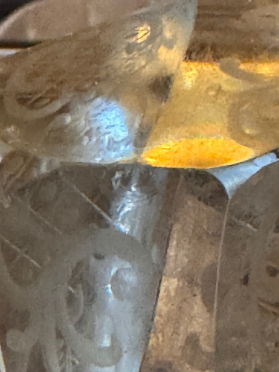 Carafe en cristal gravé à décor stylisé – Époque Napoléon III  -photo-2