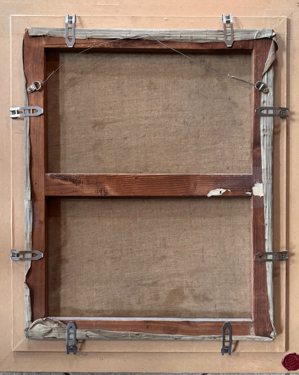 Henri Hayden (1883–1970)  Nature morte au bouquet de fleurs Huile sur toile, signée .-photo-2