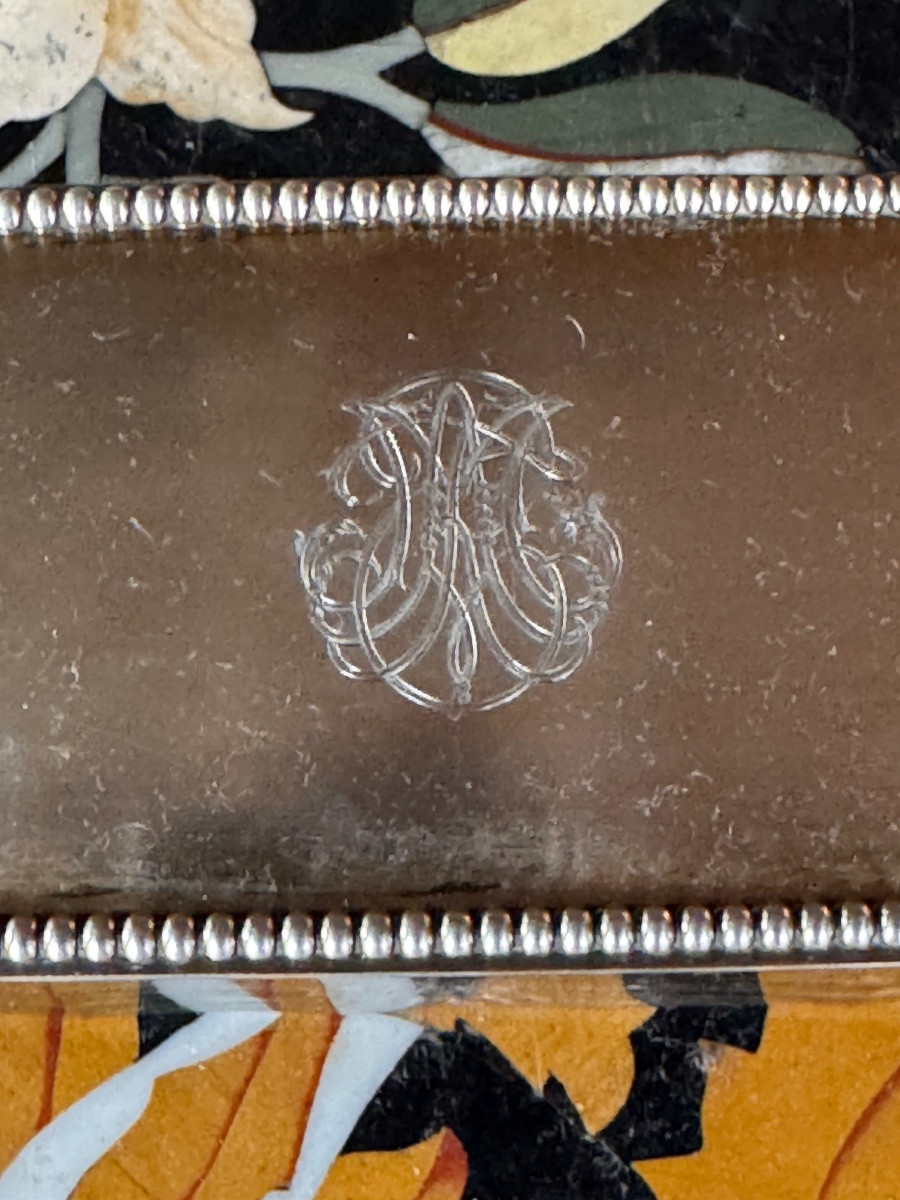 Cut Crystal And Sterling Silver Box – Maison Auger, Paris. Minerva 1st Standard Hallmark.  -photo-3