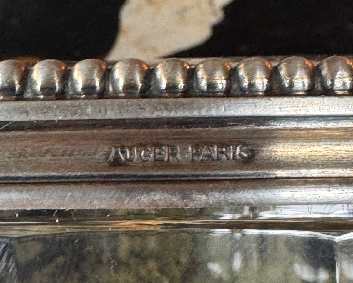 Cut Crystal And Sterling Silver Box – Maison Auger, Paris. Minerva 1st Standard Hallmark.  -photo-2