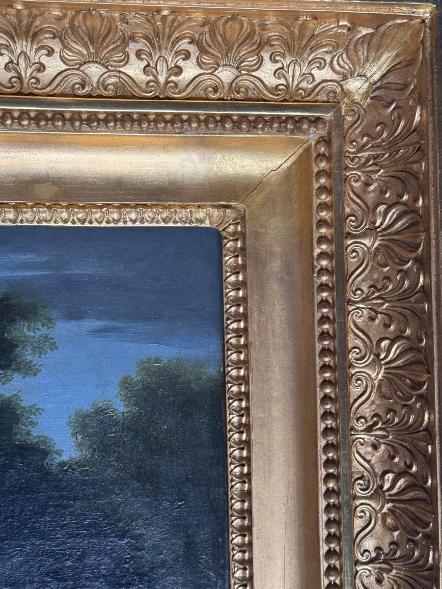 Lively Landscape With A Fox Hunt – Attributed To/follower Of Herman Van Swanevelt -photo-3