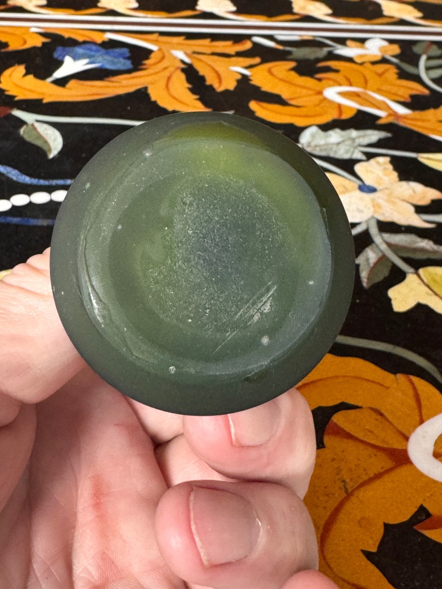 Small Art Nouveau Tube Vase With Acid-etched Decoration By émile Gallé (1846-1904)-photo-4