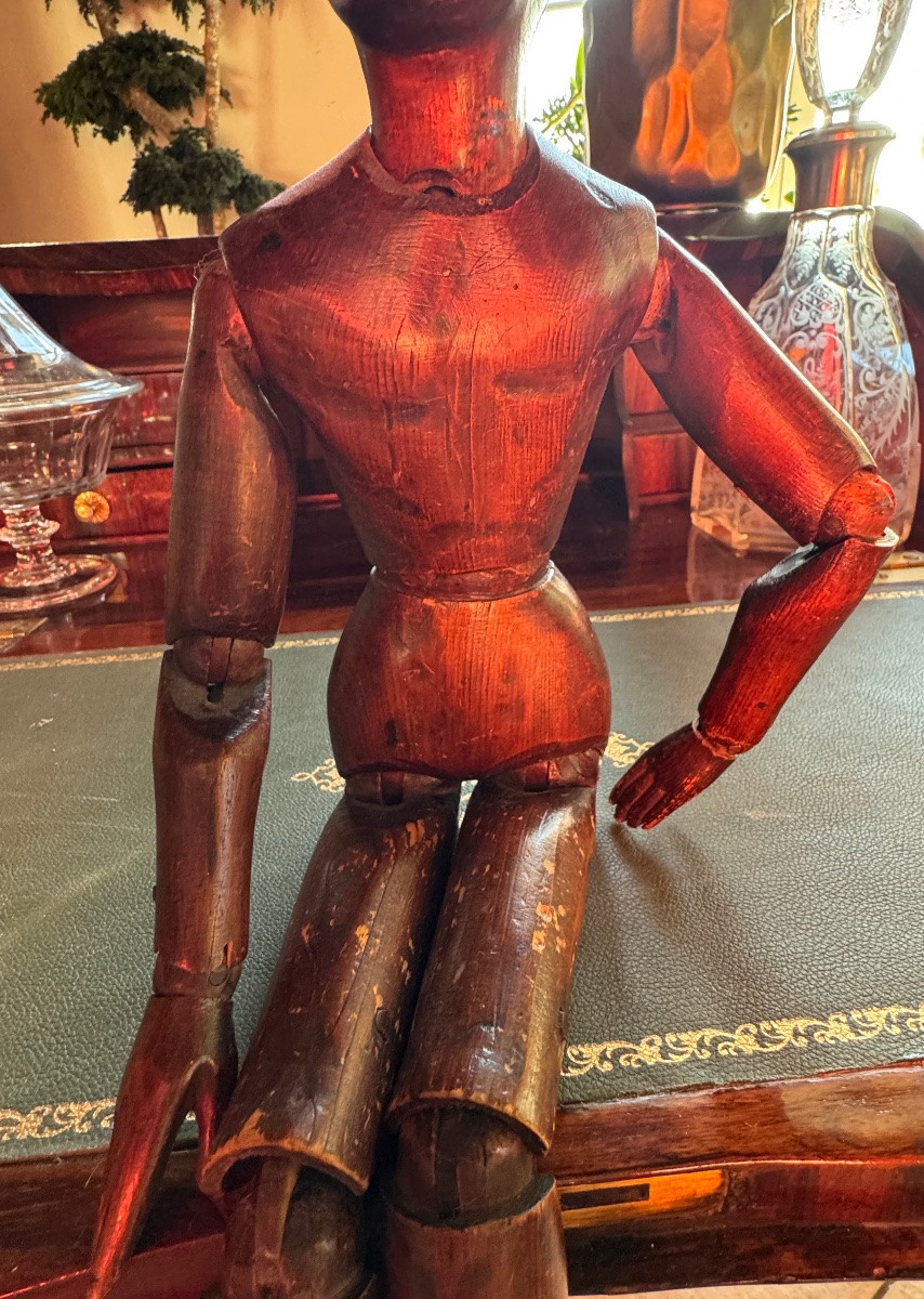Mannequin d’artiste articulé Ayant appartenu au peintre Leon BRUNARD -photo-4