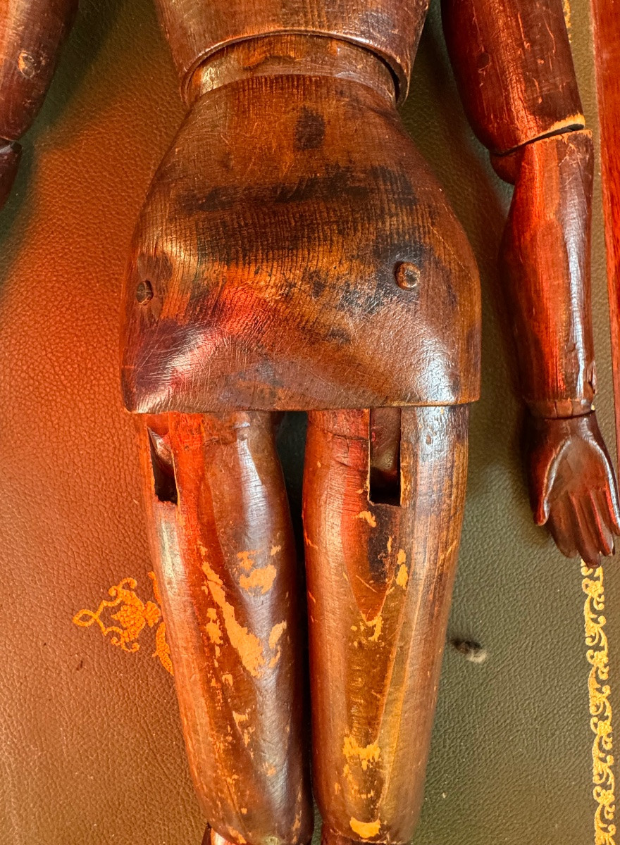 Mannequin d’artiste articulé Ayant appartenu au peintre Leon BRUNARD -photo-2