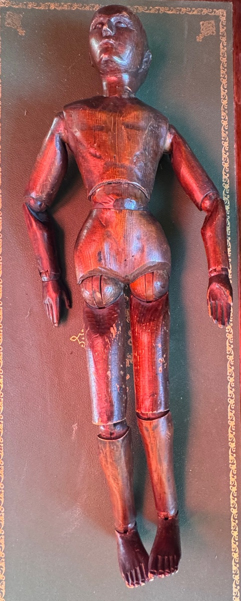 Mannequin d’artiste articulé Ayant appartenu au peintre Leon BRUNARD -photo-3