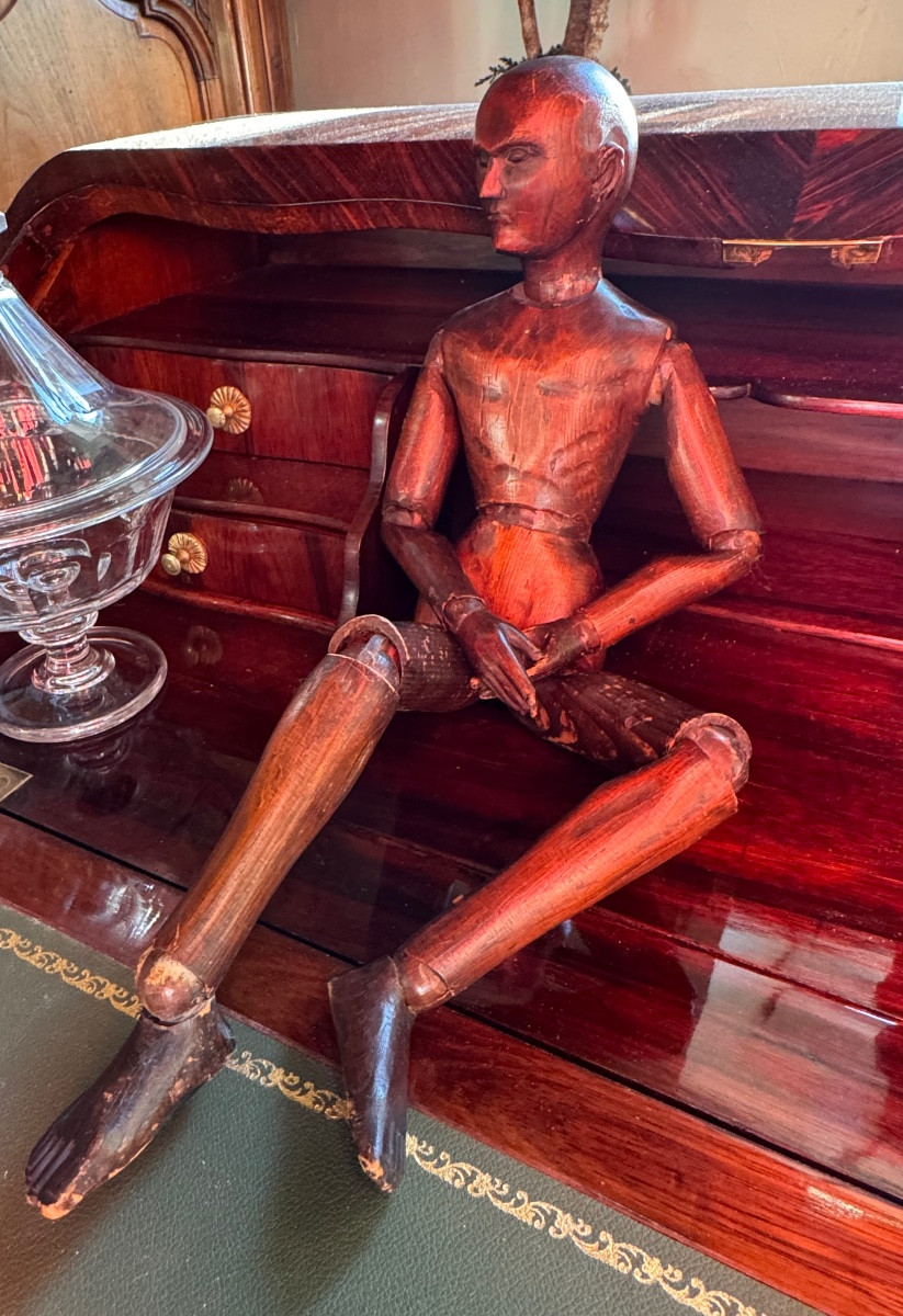 Mannequin d’artiste articulé Ayant appartenu au peintre Leon BRUNARD 