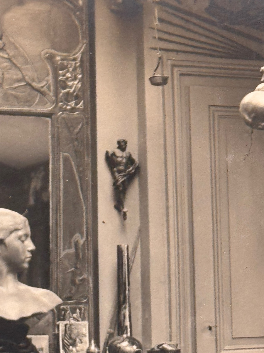 Carved Wooden Christ On The Cross – Late 18th Century. Provenance: Workshop Of Léon Brunard-photo-3