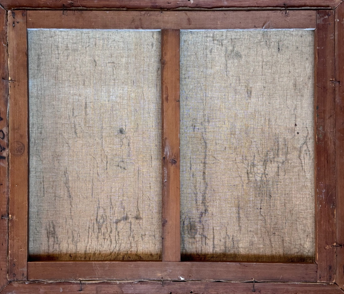 Léon Brunard (1872-1931) Lively Port Scene – Oil On Canvas  -photo-3