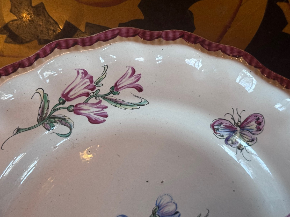 Earthenware Plate From Marseille – Veuve Perrin Factory – 18th Century  -photo-4