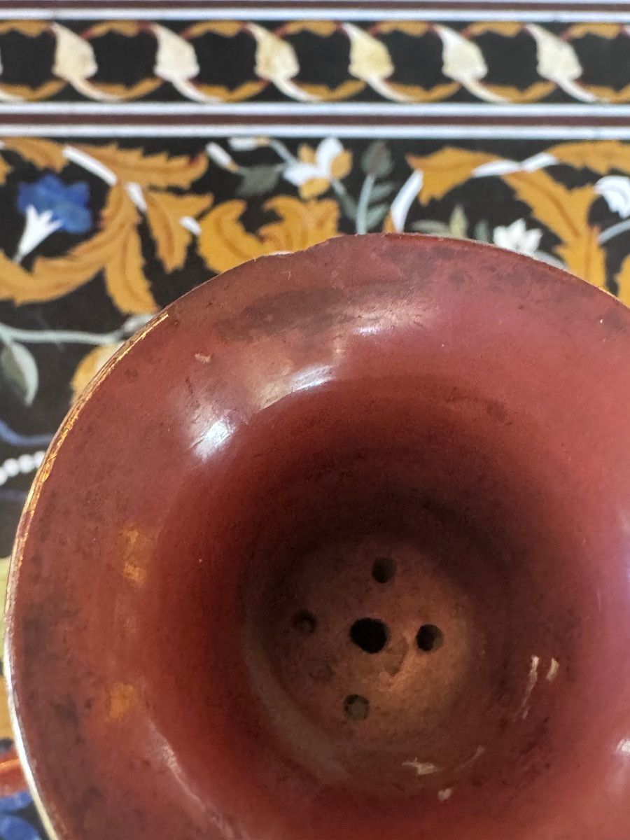 Bohemian Enameled Glass Column Hookah – 19th Century. Provenance: Painter's Workshop -photo-4