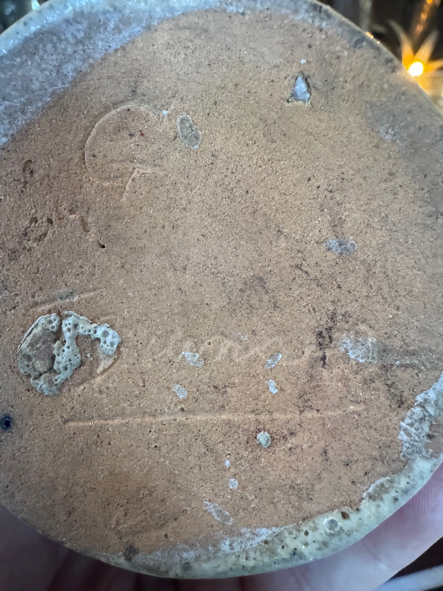 Léon Brunard (1872-1931) Glazed Stoneware Cup/vase – Circa 1920 -photo-1