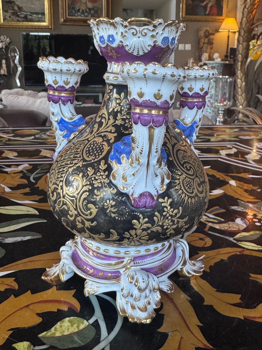 Bouquetière en porcelaine, Jacob Petit (1796–1868), XIXe siècle .-photo-4