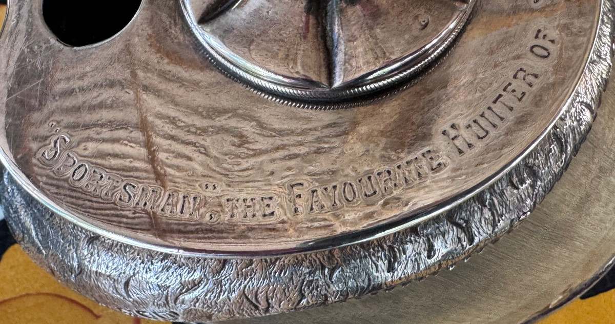 Silver-mounted Inkwell In Shoe Late 19th - Early 20th Century.-photo-3