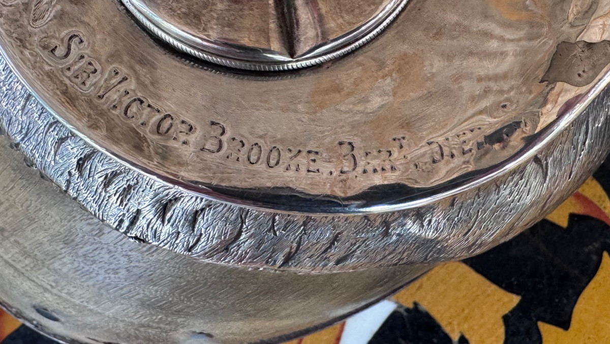 Silver-mounted Inkwell In Shoe Late 19th - Early 20th Century.-photo-4