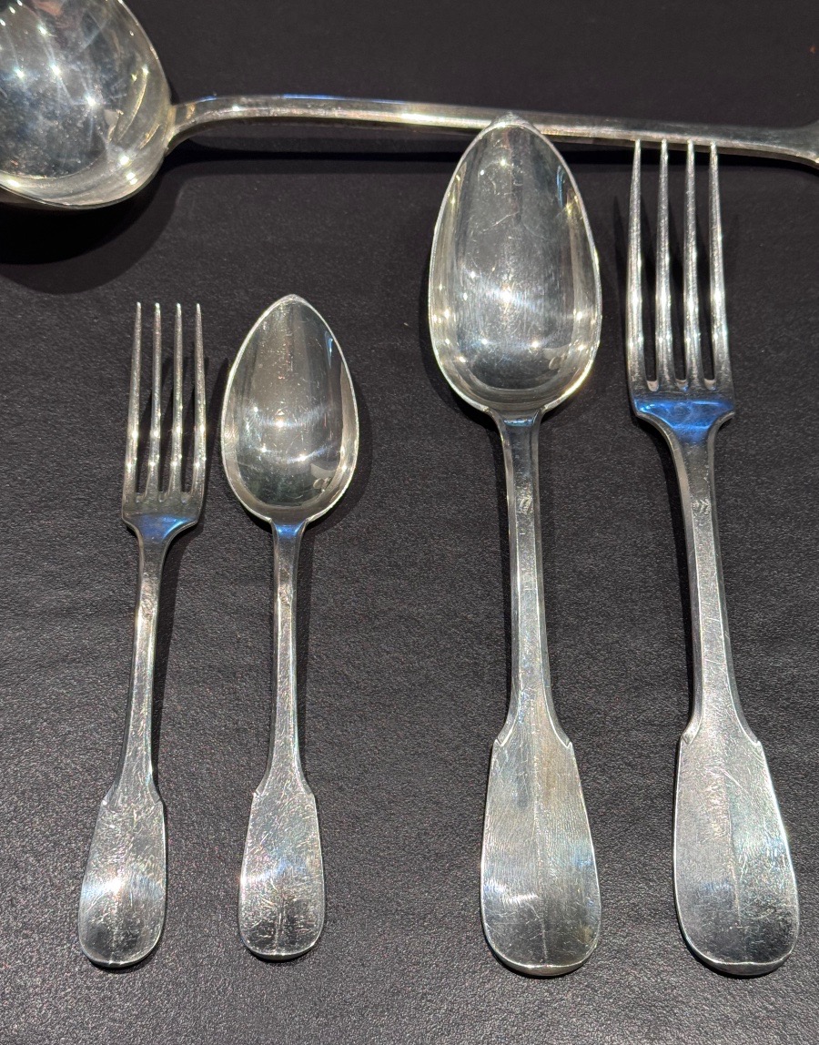Solid Silver Uniplat - 49 Pieces - Maison Ponti Frères, Lyon-photo-1