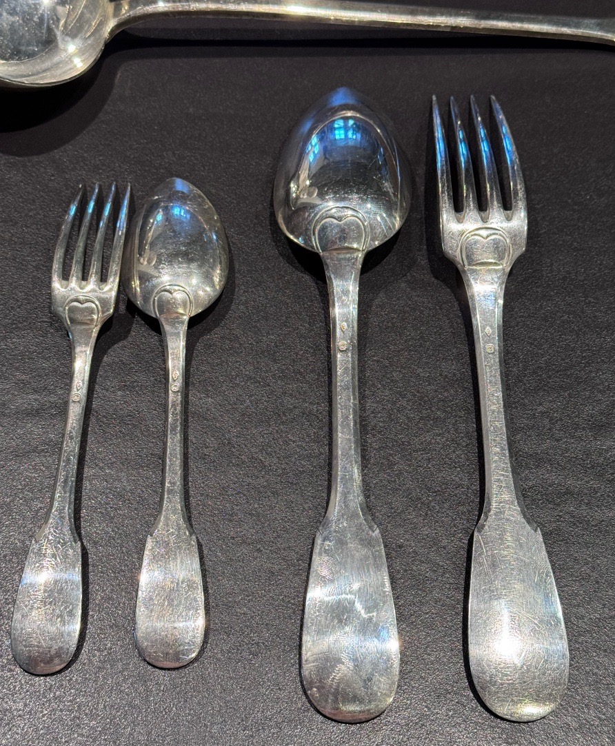 Solid Silver Uniplat - 49 Pieces - Maison Ponti Frères, Lyon-photo-2