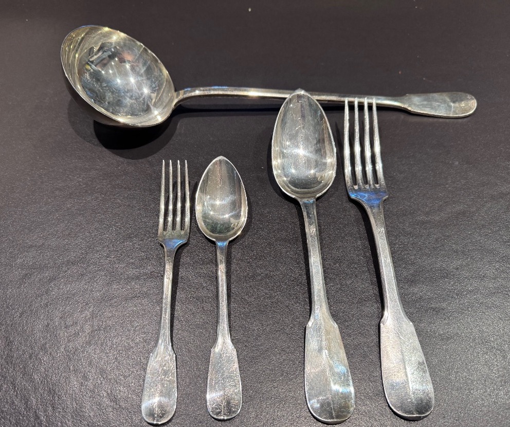 Solid Silver Uniplat - 49 Pieces - Maison Ponti Frères, Lyon-photo-4