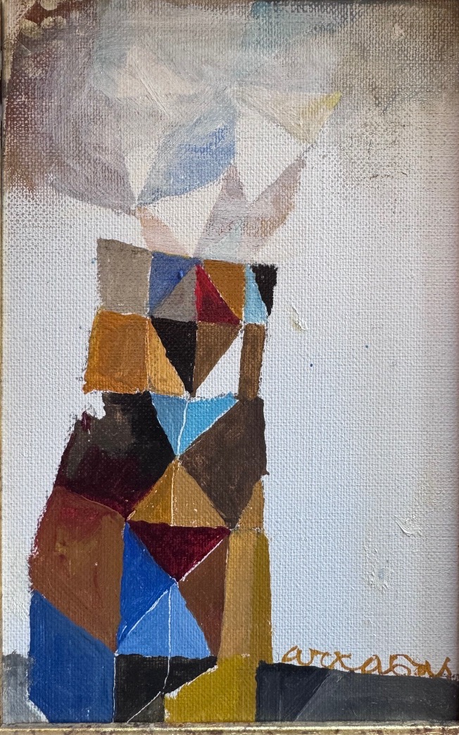 Jean-Marie PIROT dit ARCABAS (1926-2018)« Vase nostalgique »  Huile sur toile -photo-2
