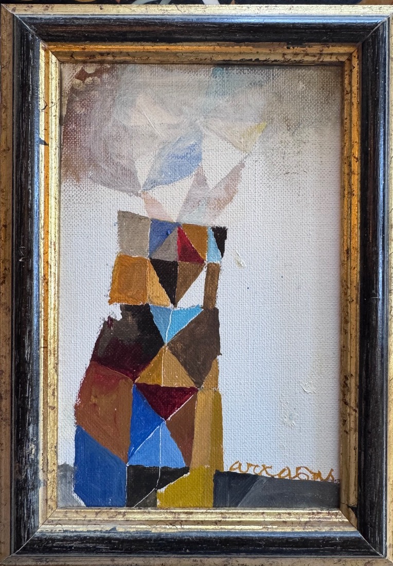 Jean-Marie PIROT dit ARCABAS (1926-2018)« Vase nostalgique »  Huile sur toile 